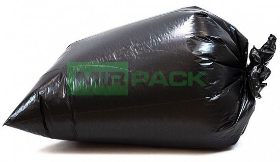 Мешки для строительного мусора 100 л, 70 мкм, ПВД, 10 шт, 2 слоя, 60x100 см, Premiume плотные черные - Вид 4