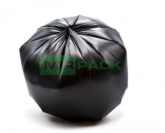 Мешки для мусора 30 л, 20 мкм, ПСД, черные (в рулоне 50 штук, 50х60 см) MIRPACK - Вид 3